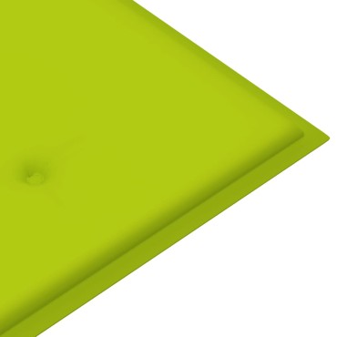 vidaXL Μαξιλάρι Πάγκου Κήπου Αν. Πράσινο 120x50x4cm Ύφασμα Oxford