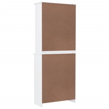 vidaXL Ντουλάπι ALTA Λευκό 77x35x188cm από Μασίφ Ξύλο Πεύκου 1 τεμ.