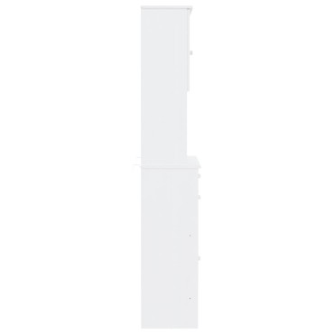 vidaXL Ντουλάπι ALTA Λευκό 77x35x188cm από Μασίφ Ξύλο Πεύκου 1 τεμ.