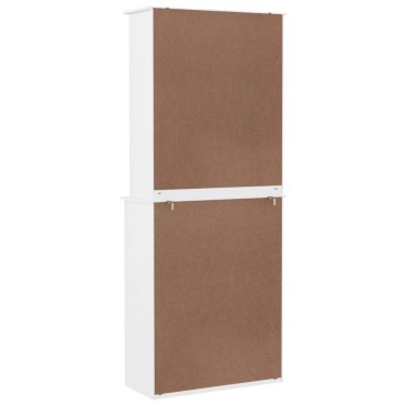 vidaXL Ντουλάπι ALTA Λευκό 77x35x188cm από Μασίφ Ξύλο Πεύκου 1 τεμ.