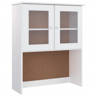 vidaXL Ντουλάπι ALTA Λευκό 77x35x188cm από Μασίφ Ξύλο Πεύκου 1 τεμ.