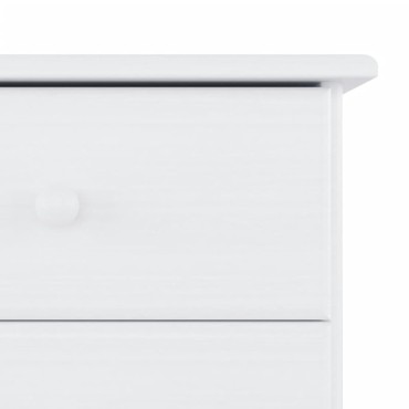 vidaXL Ντουλάπι ALTA Λευκό 77x35x188cm από Μασίφ Ξύλο Πεύκου 1 τεμ.
