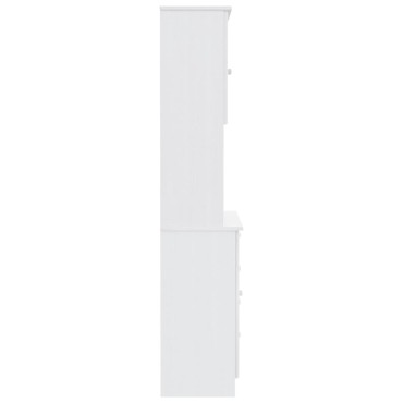 vidaXL Ντουλάπι ALTA Λευκό 77x35x165cm από Μασίφ Ξύλο Πεύκου 1 τεμ.