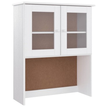vidaXL Ντουλάπι ALTA Λευκό 77x35x165cm από Μασίφ Ξύλο Πεύκου 1 τεμ.