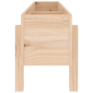 vidaXL Ζαρντινιέρα Υπερυψωμένη 121 x 30 x 38 εκ. από Μασίφ Ξύλο Πεύκου