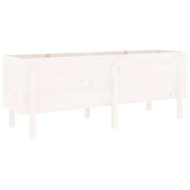 vidaXL Ζαρντινιέρα Υπερυψωμένη 160 x 50 x 57 εκ. από Μασίφ Ξύλο Πεύκου