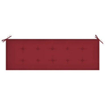 vidaXL Μαξιλάρι Πάγκου Κήπου Μπορντό 150x50x4cm Ύφασμα Oxford
