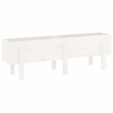 vidaXL Ζαρντινιέρα Υπερυψωμένη 121 x 30 x 38 εκ. από Μασίφ Ξύλο Πεύκου