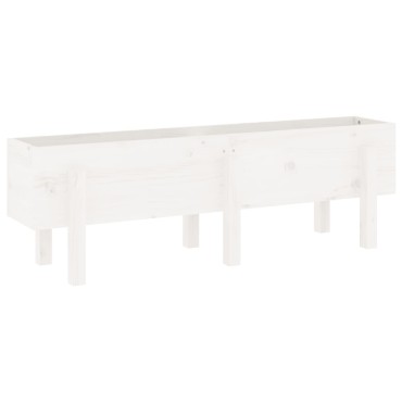 vidaXL Ζαρντινιέρα Υπερυψωμένη 121 x 30 x 38 εκ. από Μασίφ Ξύλο Πεύκου