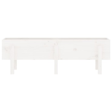 vidaXL Ζαρντινιέρα Υπερυψωμένη 121 x 30 x 38 εκ. από Μασίφ Ξύλο Πεύκου