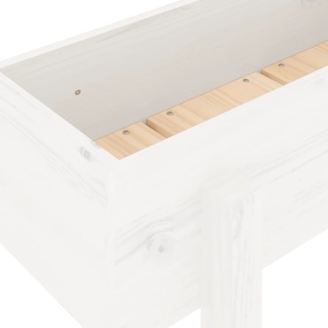 vidaXL Ζαρντινιέρα Υπερυψωμένη 121 x 30 x 38 εκ. από Μασίφ Ξύλο Πεύκου