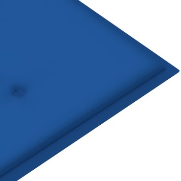vidaXL Μαξιλάρι Πάγκου Κήπου Μπλε Ρουά 150x50x3cm Ύφασμα Oxford