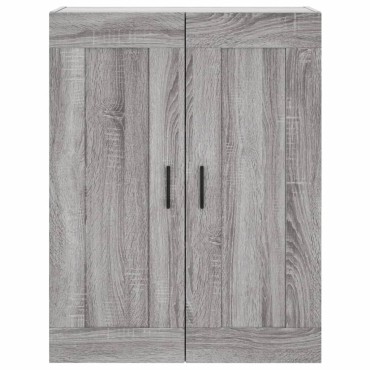 vidaXL Ντουλάπι Γκρι Sonoma 69,5x34x180cm Επεξεργασμένο Ξύλο 1 τεμ.