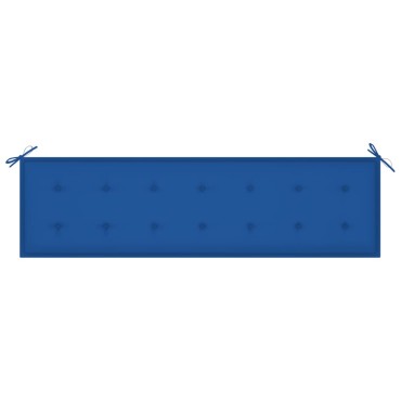 vidaXL Μαξιλάρι Πάγκου Κήπου Μπλε Ρουά 180x50x3cm Ύφασμα Oxford