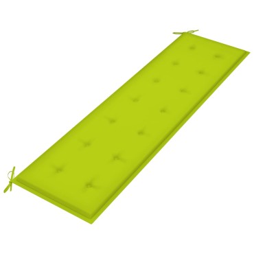 vidaXL Μαξιλάρι Πάγκου Κήπου Αν. Πράσινο 180x50x3cm Ύφασμα Oxford