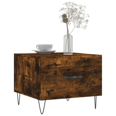 vidaXL Τραπεζάκια Σαλονιού 2 τεμ. Καπνιστή Oak 50x50x40cm Επεξ. Ξύλο