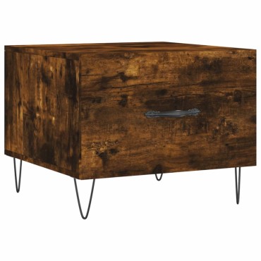 vidaXL Τραπεζάκια Σαλονιού 2 τεμ. Καπνιστή Oak 50x50x40cm Επεξ. Ξύλο