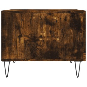 vidaXL Τραπεζάκια Σαλονιού 2 τεμ. Καπνιστή Oak 50x50x40cm Επεξ. Ξύλο