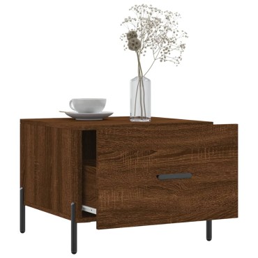 vidaXL Τραπεζάκια Σαλονιού 2 τεμ. Brown Oak 50x50x40cm Επεξ. Ξύλο