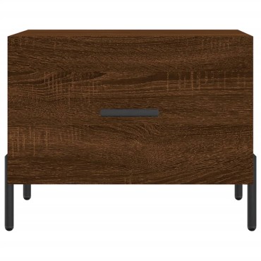 vidaXL Τραπεζάκια Σαλονιού 2 τεμ. Brown Oak 50x50x40cm Επεξ. Ξύλο
