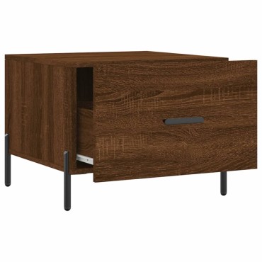 vidaXL Τραπεζάκια Σαλονιού 2 τεμ. Brown Oak 50x50x40cm Επεξ. Ξύλο