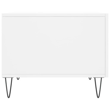 vidaXL Τραπεζάκια Σαλονιού 2 τεμ. Λευκά 50x50x40cm Επεξεργασμένο Ξύλο