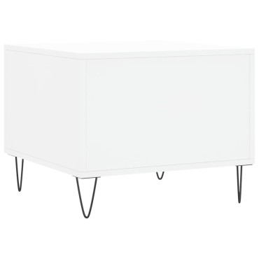 vidaXL Τραπεζάκια Σαλονιού 2 τεμ. Λευκά 50x50x40cm Επεξεργασμένο Ξύλο