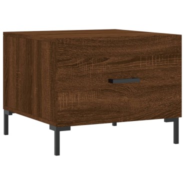 vidaXL Τραπεζάκια Σαλονιού 2 τεμ. Brown Oak 50x50x40cm Επεξ. Ξύλο
