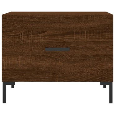 vidaXL Τραπεζάκια Σαλονιού 2 τεμ. Brown Oak 50x50x40cm Επεξ. Ξύλο