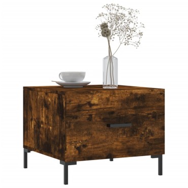 vidaXL Τραπεζάκια Σαλονιού 2 τεμ. Καπνιστή Oak 50x50x40cm Επεξ. Ξύλο