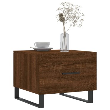 vidaXL Τραπεζάκια Σαλονιού 2 τεμ. Brown Oak 50x50x40cm Επεξ. Ξύλο