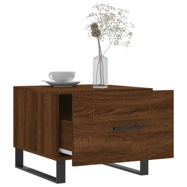 vidaXL Τραπεζάκια Σαλονιού 2 τεμ. Brown Oak 50x50x40cm Επεξ. Ξύλο