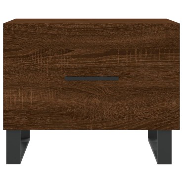 vidaXL Τραπεζάκια Σαλονιού 2 τεμ. Brown Oak 50x50x40cm Επεξ. Ξύλο