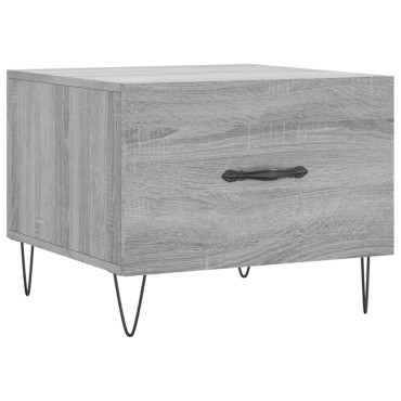 vidaXL Τραπεζάκια Σαλονιού 2 τεμ. Γκρι sonoma 50x50x40cm Επεξ. Ξύλο