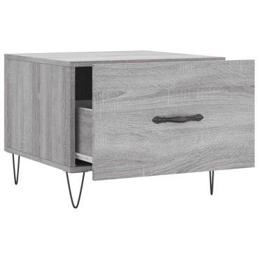vidaXL Τραπεζάκια Σαλονιού 2 τεμ. Γκρι sonoma 50x50x40cm Επεξ. Ξύλο