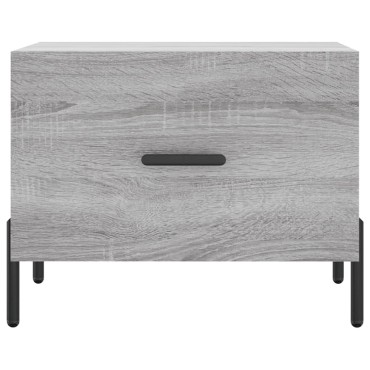 vidaXL Τραπεζάκια Σαλονιού 2 τεμ. Γκρι sonoma 50x50x40cm Επεξ. Ξύλο