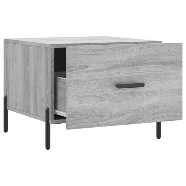vidaXL Τραπεζάκια Σαλονιού 2 τεμ. Γκρι sonoma 50x50x40cm Επεξ. Ξύλο