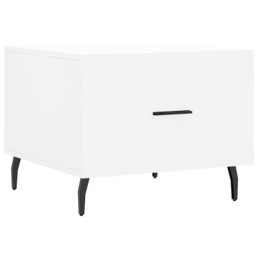 vidaXL Τραπεζάκια Σαλονιού 2 τεμ. Λευκά 50x50x40cm Επεξεργασμένο Ξύλο