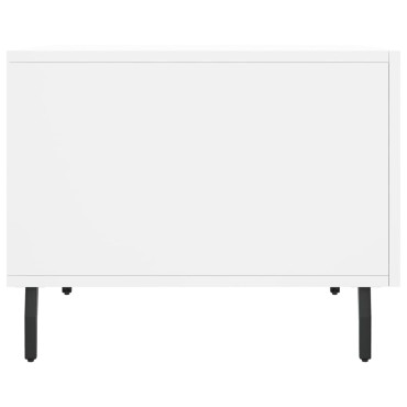 vidaXL Τραπεζάκια Σαλονιού 2 τεμ. Λευκά 50x50x40cm Επεξεργασμένο Ξύλο