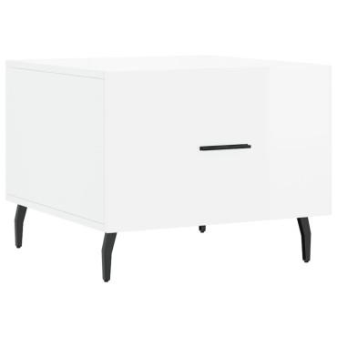 vidaXL Τραπεζάκια Σαλονιού 2 τεμ. Λευκά 50x50x40cm Επεξεργασμένο Ξύλο