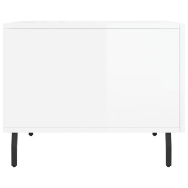 vidaXL Τραπεζάκια Σαλονιού 2 τεμ. Λευκά 50x50x40cm Επεξεργασμένο Ξύλο
