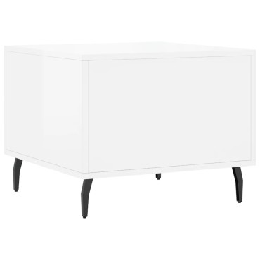 vidaXL Τραπεζάκια Σαλονιού 2 τεμ. Λευκά 50x50x40cm Επεξεργασμένο Ξύλο