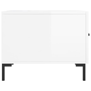 vidaXL Τραπεζάκια Σαλονιού 2 τεμ. Λευκά 50x50x40cm Επεξεργασμένο Ξύλο