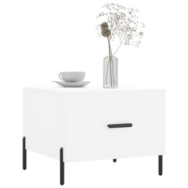 vidaXL Τραπεζάκια Σαλονιού 2 τεμ. Λευκά 50x50x40cm Επεξεργασμένο Ξύλο
