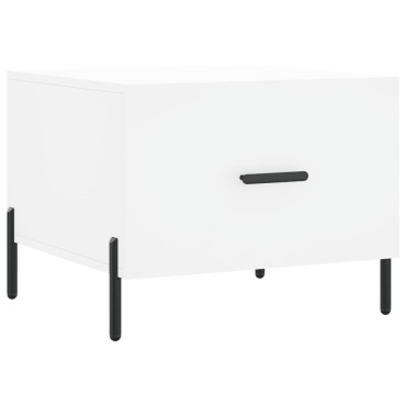 vidaXL Τραπεζάκια Σαλονιού 2 τεμ. Λευκά 50x50x40cm Επεξεργασμένο Ξύλο