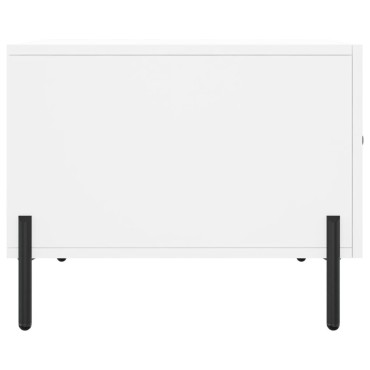 vidaXL Τραπεζάκια Σαλονιού 2 τεμ. Λευκά 50x50x40cm Επεξεργασμένο Ξύλο