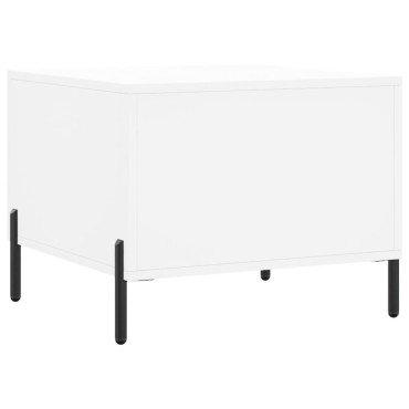 vidaXL Τραπεζάκια Σαλονιού 2 τεμ. Λευκά 50x50x40cm Επεξεργασμένο Ξύλο