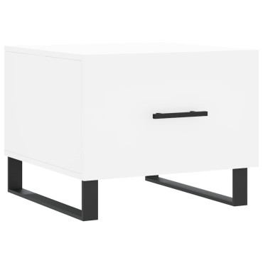 vidaXL Τραπεζάκια Σαλονιού 2 τεμ. Λευκά 50x50x40cm Επεξεργασμένο Ξύλο
