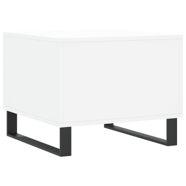 vidaXL Τραπεζάκια Σαλονιού 2 τεμ. Λευκά 50x50x40cm Επεξεργασμένο Ξύλο