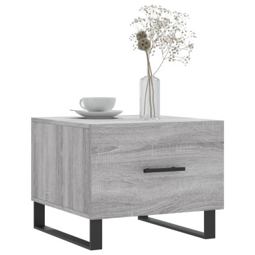vidaXL Τραπεζάκια Σαλονιού 2 τεμ. Γκρι sonoma 50x50x40cm Επεξ. Ξύλο